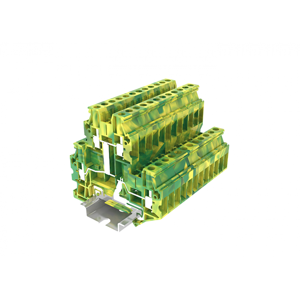 Изображение товара Заземляющая этажная клемма TUD4-2-PE для электросетей и шкафов