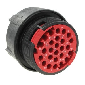 CL1F4100, Стандартный цилиндрический соединитель 26P Socket Plug Sz 4 Unsealed
