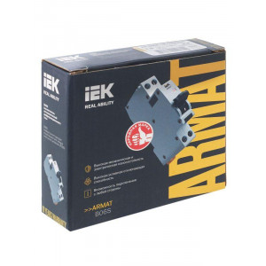 Выключатель автоматический дифференциального тока 2п (1P+N) C 20А 30мА тип AC АВДТ B06S 18мм ARMAT AR-B06S-1N-C20C030