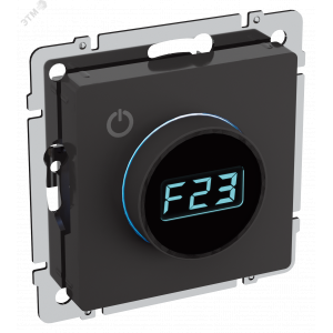Термостат электронный с индикацией BRITE СП IP20 ТС10-1-БрЧ черн. BR-RT11-K02