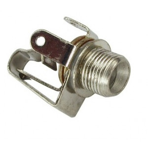 PY-302, Моно аудио гнездо 3.5мм (М) с гайкой