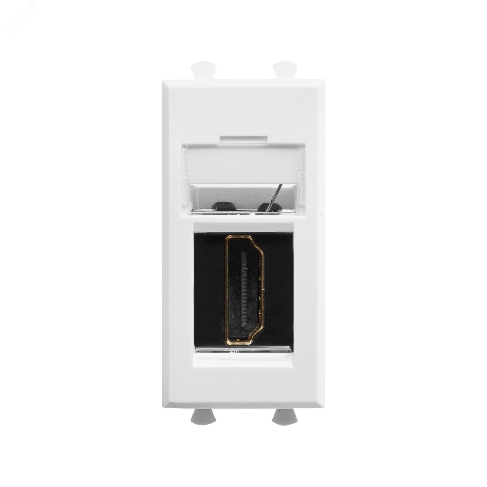 Изображение товара Розетка HDMI 1мод. Avanti "Белое облако" тип А-А модульная 4400251