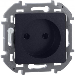 Розетка 1-м СП Inspiria 16А IP20 250В 2P механизм антрацит Leg 673713