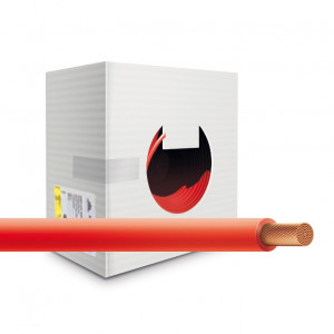 Провод монтажный cabH07Z1-K-1x6-b100-red, UNIFLEX-LSZH. Провод монтажный H07Z1-K 450/750В 1x6мм2 Cu5 DIN VDE 0281, красная изоляция из полиолефина НГc-LSZHTx (100м.)