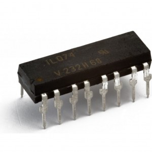 ILQ74, Оптопара транзисторная четырехканальная 5.3кВ /20В 0.06A Кус=12.5...35% 0.5Вт -55...+100°C