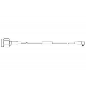 70W-08S1-W1K2-00203, Соединения РЧ-кабелей RF Cable Assembly 1.85mm(m)/ WSMP RA(f) 8" RTK-Flex 047