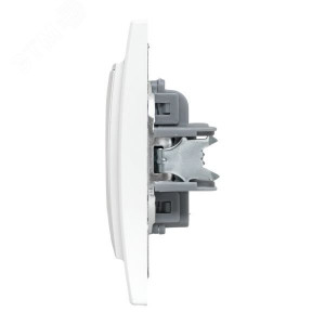 Розетка 1-м СП Минск 10А IP20 без заземл. защ. шторки бел. Basic ERR10-022-100
