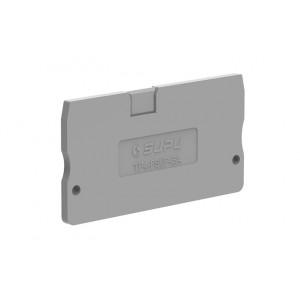 Торцевая крышка TP4-FSI/F-GY-EA, Торцевая крышка, для клемм TP4-FSI/F…, цвет: серый