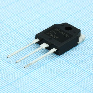 FDA20N50F, Транзистор полевой MOSFET N-канальный 500В 22А 0.23 Ом, 280Вт