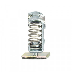 Зажим кабельный WST 8/C, Зажим для подключения экранированного кабеля, тип фиксации провода: зажим, для кабеля: 3-8 мм, цвет: серый, тип монтажа: C-профиль