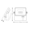 Прожектор LED Qplus 10W IP65 6500К черный 1/60 613511310