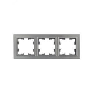 Рамка 3-м BRITE РУ-3-БрС сталь BR-M32-K46