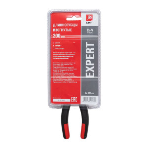 Длинногубцы изогнутые Expert 200 мм EKF