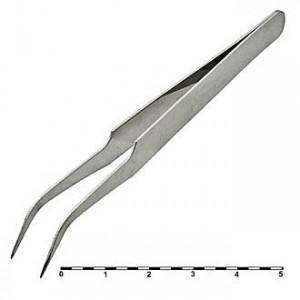 1KPT-005, Пинцет изогнутый 107 мм