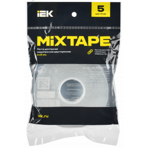 MIXTAPE PRO Лента монтажная сверхпрочная двусторонняя 2х25мм 5м IEK MT7-LM30-02-25-05