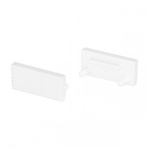 Заглушка SL-SLIM-H7 WHITE глухая 037532, Пара заглушек белого цвета (без отверстия) для профиля SL-SLIM-H7. В комплекте 2 заглушки. Цена за комплект.