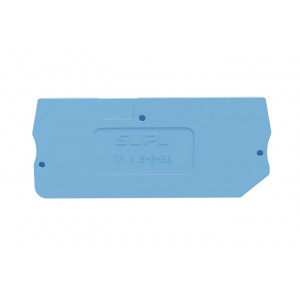 Торцевая крышка TP1.5-3-BU-EA, Торцевая крышка, для клемм TP1,5-3-..., цвет: синий