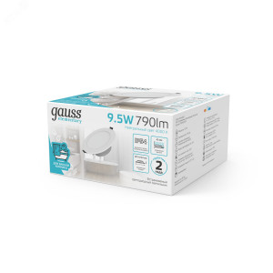 Светильник Elementary Downlight круг 9,5W 790lm 4000K 185-250V IP54 110*44 монтаж белый LED 1/40 999420209