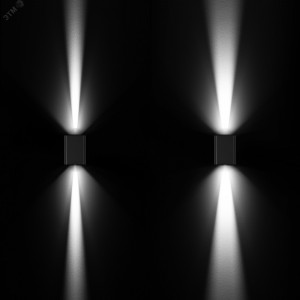 Светильник LGD-WALL-VARIO-S104x129-2x6W Day4000 (GR, 1-80 deg) 029794, Накладной настенный светильник, свечение вверх/вниз. Мощность 12 Вт, св. поток 820 лм, 68 лм/Вт, дневной 4000 K, CRI>80, изменяемый угол освещения 0°-80°, напряжение питания 230 В. Темно-серый фигурный корпус из алюминия, экран ударопрочный PC,