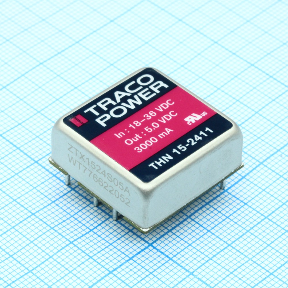 Изображение товара Преобразователь DC/DC 24В на 5В 3А 15Вт с разъёмом 6-Pin