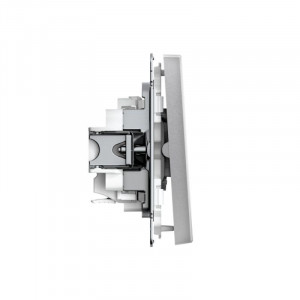 ARTGALLERY 2-клавишный ВЫКЛЮЧАТЕЛЬ, 10АХ, механизм, быстрозажимные клеммы, АЛЮМИНИЙ GAL000351S