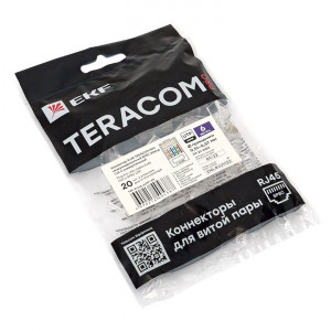 Коннектор RJ-45 TERACOM PRO неэкранированный 8P8C 30мкд Cat.6 универсальный (упак.20шт) [TRP-PLUG-6UTP-20]