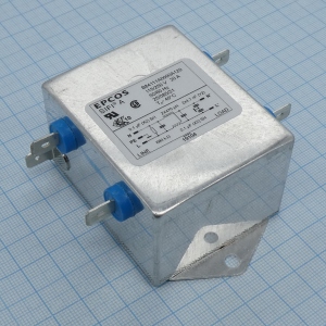 B84111A0000A120, Сетевой фильтр 2x20A/250V, SIFI-A, 2x0.1мкФ (Х2) + 2х4700пФ (Y2), 2х0.47мГн