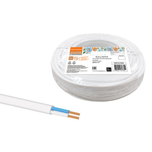 Провод ПУГСП 2х2,5 (5м), белый Народный SQ0126-0208