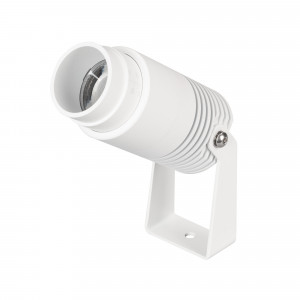 Светильник ALT-RAY-ZOOM-R52-8W Day4000 (WH, 10-40 deg, 230V) 042677, Уличный светодиодный прожектор, мощность 8Вт, регулируемый угол освещения 10-40°. Цвет ДНЕВНОЙ 4000К, световой поток для угла 10° 240 для угла 40° 420лм. Влагозащищенный корпус IP67 - белый алюминий, экран из закаленного стекла