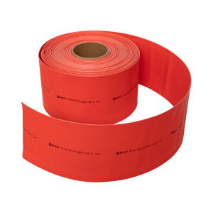 Термоусаживаемая трубка ТУТ нг 100/50 красная рулон PROxima tut-100-r