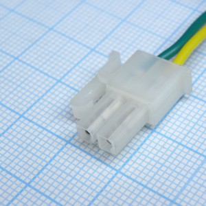 MF-2x1F провод 0.3m AWG20, Разъем питания Mini-Fit 2 контакта, гнездо на проводе 300мм, шаг 4,2мм