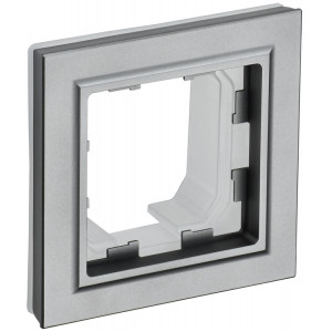 BRITE Рамка 1-мест. IP44 РУ-1-БрС-44 сталь BR-M12-44-K46