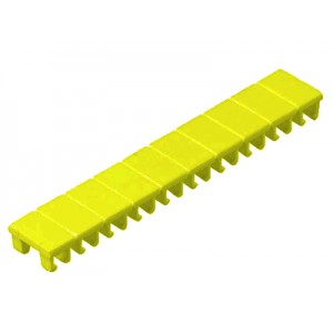 Шильдик 9705 A / 6 / 10 yellow, Маркировка для клемм сечением 4 мм.кв., шириной 6 мм, 10 шильдиков, желтая, чистая