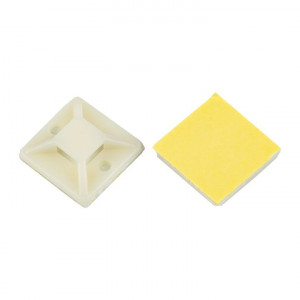 Площадка самоклеящаяся 25х25мм бел. (уп.100шт) plc-25x25