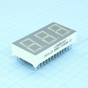 BA56-11CGKWA, 3-х разрядный индикатор/14,22мм/зеленый/570нм/5.6-11мкд