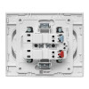 Розетка 2-м СП Стокгольм 10А IP20 без заземл. защ. шторки бел. PROxima EXR10-102-10