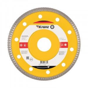 Диск алмазный отрезной ультратонкий 125x22.2x1.4x10 мм KR-90-0141
