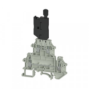 Этажная предохранительная клемма WTN 2.5 E FSI60 5X20, Этажная клемма, 2 этажа, предохранительная клемма тип предохраниетля 5X20, тип фиксации провода: винтовой, номинальное сечение: 2,5 мм кв., 6,3A, 60V, ширина: 6,2 мм, цвет: серый тип монтажа: DIN35