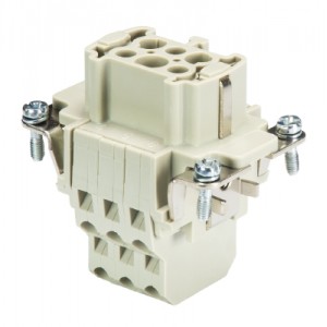 Розеточная контактная вставка 70.502.0653.0, Розеточная контактная вставка, двойная пружинная фиксация, 6 полюсов + PE, типоразмер 6B, 500V, 16A, сечение обслуживаемых проводников 0,14-2,5 мм кв, тип покрытия контактов: серебро,