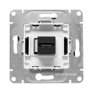 Механизм розетки HDMI, ч-рный Эпика EKF UP1-SOB-HDMI