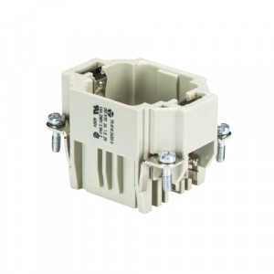 Вилочная контактная вставка DD STC 24 1,5 25, Вилочная контактная вставка, обжимная фиксация, 24 полюса + PE, типоразмер 6B, 250V, 10A, (обжимные контакты поставляются отдельно)