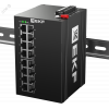 Промышленный управляемый коммутатор уровня L2 ML2-16GT, 16 портов 10/100/1000Base-T(X) RJ45, монтаж на динрейку TSX EKF TSX-ML2-16GT
