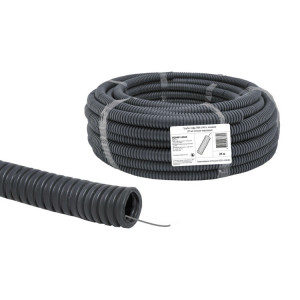 Труба гофрированная ПВХ d 40 с зондом (25 м) легкая Народная SQ0401-0305