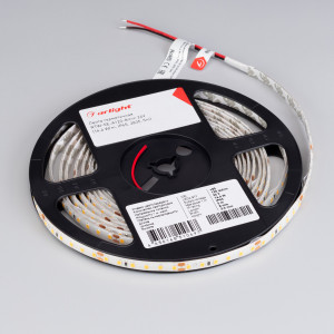 Лента герметичная RTW-SE-A120-8mm 24V Warm3000 (14.4 W/m, IP65, 2835, 5m) 020532(2), Гибкая лента PRO, герметичная IP65 (силикон сверху), светодиоды smd 2835, 120шт/м (600шт на 5м), скотч 3М. Цвет ТЁПЛЫЙ 2750-3250K. Питание 24V, мощность 14.4 Вт/м (72 Вт на 5м), угол 120°, цветопередача CRI>85. Размеры 5000х8x2.2мм. Мин.отрезок 50мм, 6шт