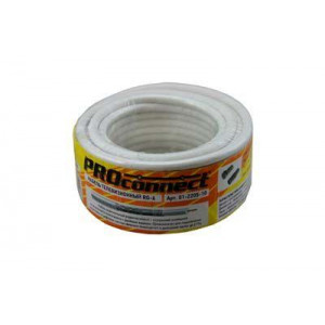 Кабель коаксиальный RG-6U, 75Ом, CCS/Al/Al, 48%, 10м, INDOOR, белый, в бухте 10м