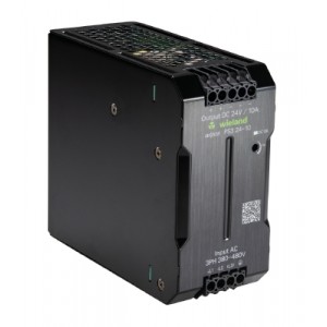 Блок питания WIPOS PS3 24-10, Источник питания, трехфазный, 24 V / 10 A, 240 W; диапазон входных напряжений: 320 – 576 V AC, 450 – 810 V DC; габариты (мм): ширина x высота x глубина: 60 x 125 x 150; вес 1,0 кг; монтаж: на DIN рейку, температура окружающей среды –40°C…+70°C