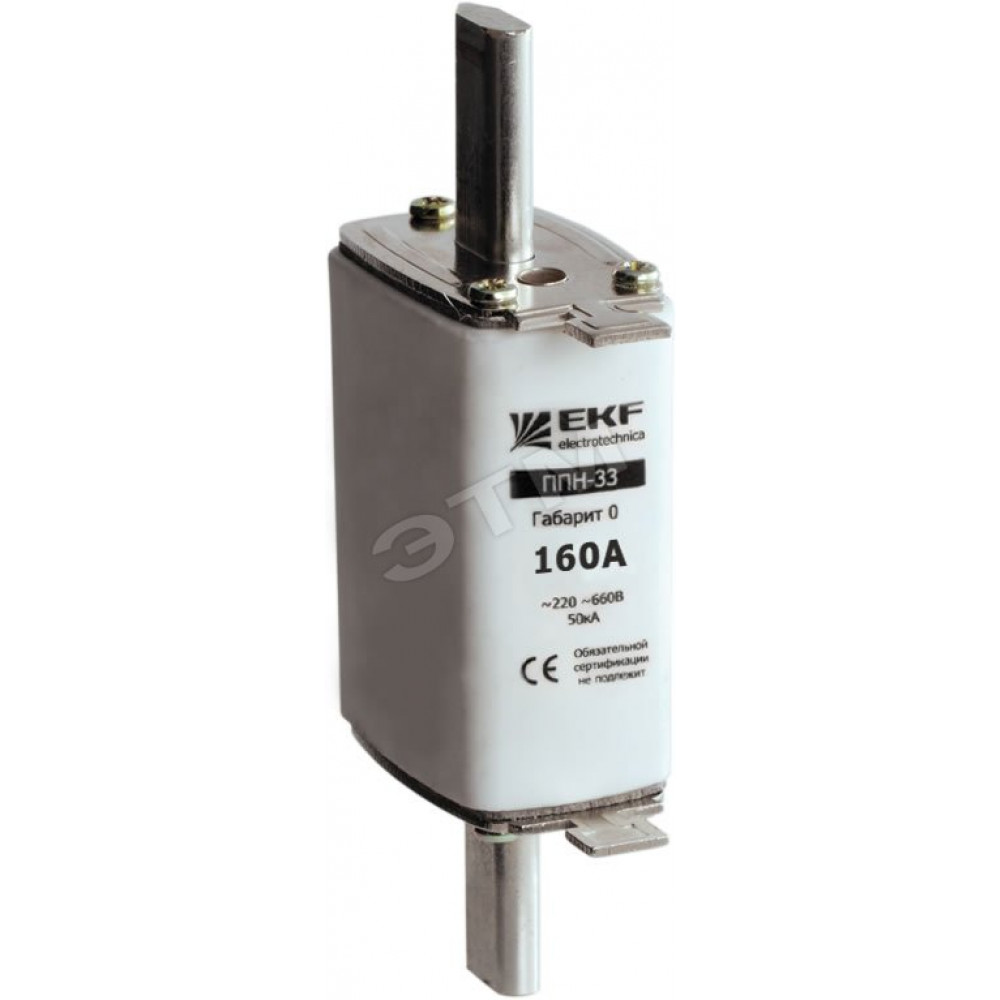 Изображение товара Вставка плавкая ППН-33 160/160А габарит 00 PROxima fus-33/160 EKF