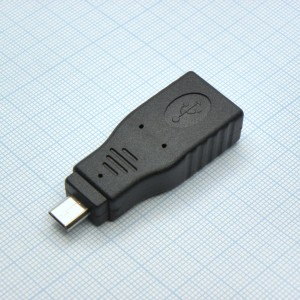 USB AD USB AF/ microUSB 5BM, Переходник с розетки USB тип А на вилку micro USB 5BM