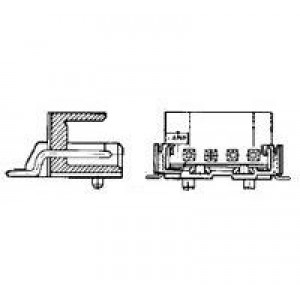 3-292173-6, Проводные клеммы и зажимы CT BOX HDR H SMT 6P