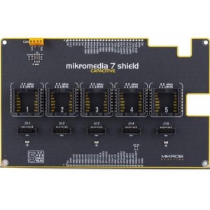 MIKROE-3633, Дочерние и отладочные платы Mikromedia 7 Capacitive shield